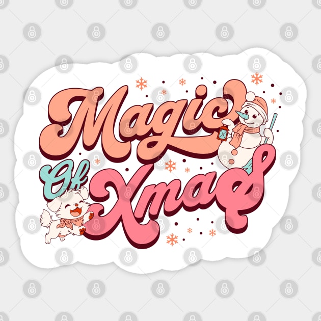 Magic of Xmas Sticker by TEENIE DESIGN